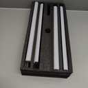 Smart Corner Floor Lamp, RGBICW LED Standing Lamp with App Control, 16 Million Colors with Music Sync, Dimmable Ambient Light for Bedroom, Living Room, Home Decor (Black)