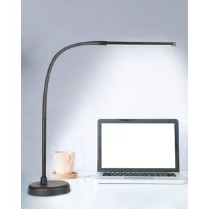 LED Desk Lamp, Swing Arm Architect Task Lamp with Long Flexible Gooseneck, 3 Color Modes, and USB Adapter, Dimmable Desk Light for Home/Office/Drafting/Reading/Piano