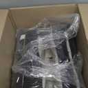 BUYUE Chair Cushion Set for Rocking Chair, Back Pillow & Seat Cushion with Ties, Original Woven Fabric Non-Slip Chair Pads for Elderly Sitting, Black