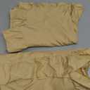 2 Pack King Size Pillow Cases, 20''x36'' Microfiber Gold Ruffled Pillow Shams, Soft Breathable and Non Shrinking Envelope Scalloped Pillowcases
