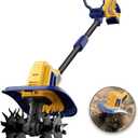 Cordless Tiller Cultivator Compatible with Dewalt 20V Battery(Tool Only), Electric Garden Tiller w/270 RPM, 48 Steel Tines, 8.7" Tilling Width, 6.3" Depth, Portable Rotary Tiller