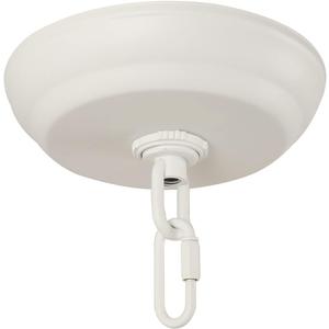 Giluta 5" Standard Light Canopy Kit with Maximum Fixture Weight of 40 Pounds Metal Ceiling Plate for Chandelier Pendant Lighting Flower Basket or DIY Projects, White