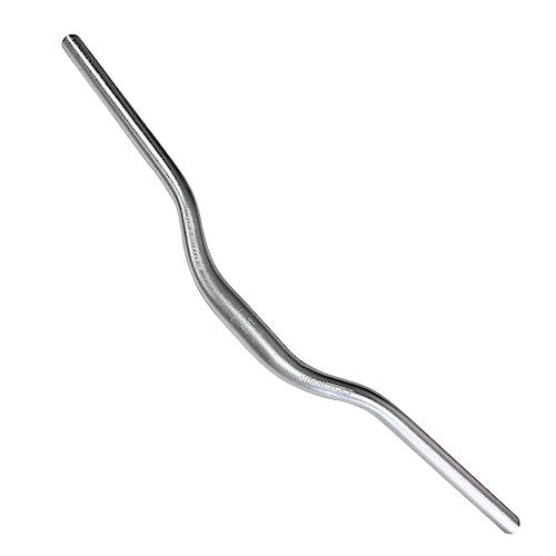 UPANBIKE Mountain Bike Handlebar 31.8mm, Aluminum Alloy MTB Bicycle Riser Handlebar Extra Long 700mm with Paint Matte Surface (Silver, 700mm)