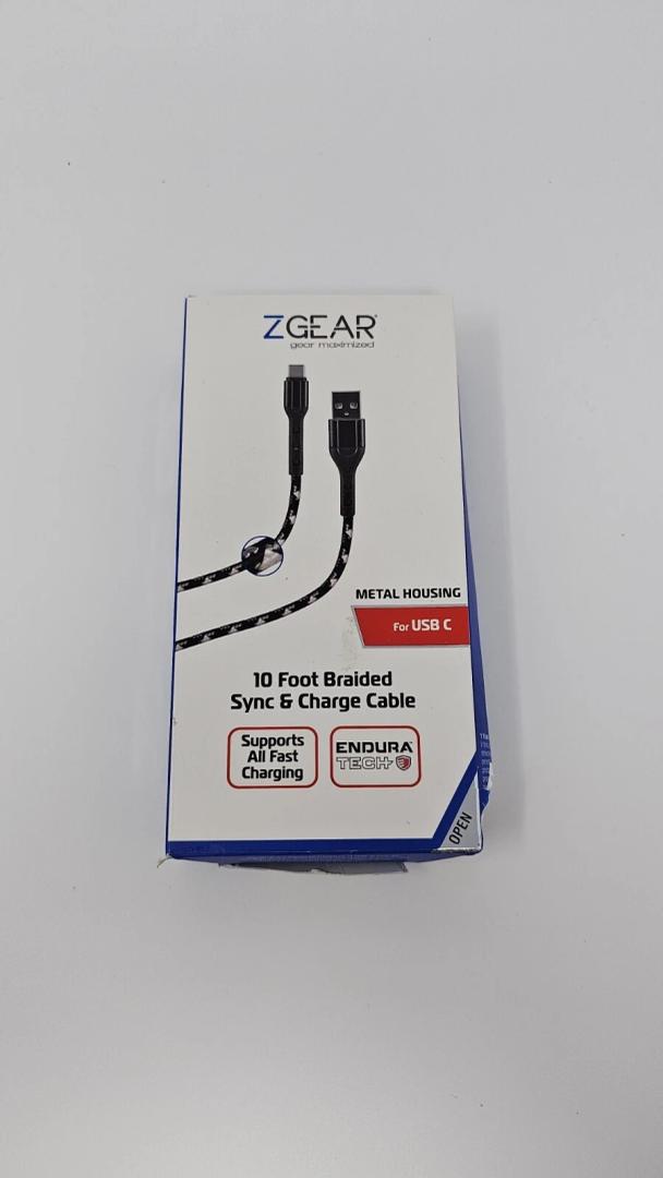ZGEAR Metal Housing For USB C 10 Foot Braided Sync & Change Cable