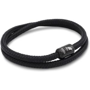Wind Passion - Mens Bracelet, Durable Rope Wristband for Men, Versatile Pulseras Para Hombres - Waterproof, Magnetic Clasp, Ideal for Outdoor & Fashion (X-Large ( Wrist size: 7.12 - 7.87 inch ), Black Magnet - Black Pearl)