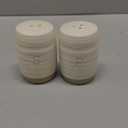 Nat & Jules Raw Bottom White 3 x 2 Ceramic Salt and Pepper Shaker 2 Piece Set