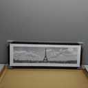 upsimples 8x24 Picture Frame, Display Pictures 6x22 with Mat or 8 x 24 Without, Wall Hanging Photo Frames, Black, 1 Pack
