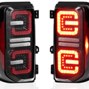 FIERYRED Upgraded Smoked LED Tail Lights for Ford Bronco Accessories 2026 2025 2024 2023 2022 2021 2/4 Door, Taillights Replacement with Plug&Play Design, Only Fit Halogen Original Bronco Accessories