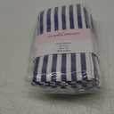 PurpleEssences Plain Striped Cloth Napkins - Set of 12-100% Cotton - 18 x 18 Inch - Spring Summer Easter - Perfect Everyday Use Dinner Napkin - Blue and White