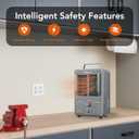 Comfort Zone Electric Portable Milkhouse Style Utility Space Heater with Adjustable Thermostat, Overheat Protection, and Safety Tip-Over Switch, Ideal for Garage or Greenhouse, 1,500W, CZ798