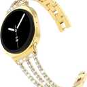 Bling Band Compatible for Samsung Galaxy Watch 8 40mm 44mm/8 Classic 46mm Bands, Diamond Multi-Chain Metal Bracelet Rhinestone Strap for Galaxy Watch 8/8 Classic