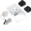 Harley Motorcycle License Plate Mount with 3 Holes - Premium Relocation Kit for Harley License Plate (Chrome)