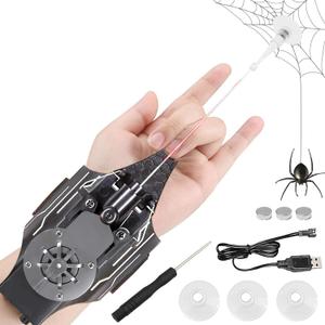 Web Launcher Spider String Shooter Toy, Web Shooters Cool Gadgets Reel-in Real Silk Superhero Role-Play Fun Stuff Toys Great for Men and Kids