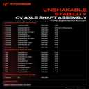 A-Premium CV Drive Axle Shaft Assembly Compatible with Chevy GMC Silverado Sierra 1500 2500 3500 HD Classic & Hummer H2, 4WD Models, with Heavy Duty Thermoplastic Outboard Boot, Front Left or Right