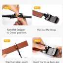 CHAOREN Leather Ratchet Belt Men 2 Pack - Customizable Fit, Effortless Style (35mm) (28" to 34" Waist Adjustable, Black - Carbon Fiber/Dark Brown)