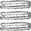 3 Pack 20" Chainsaw Chain 325" Pitch 058 Gauge 76DL Replacement for Blue Max 53543 8901 8902 Replacement for Husqvarna Stihl Poulan Craftsman Chainsaws