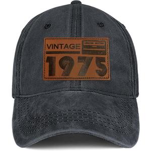 50th Birthday Gifts for Men Women 1975 Hats Vintage 1975 Baseball Cap for 50 Year Old Birthday Gifts Fathers Mothers Day (One Size)