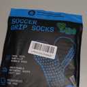 Lux Dual Grip Socks - Soccer Grip Socks for Men and Women. GripArray Performance & Comfort (Large, White (2 Packs))