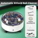 Upgraded Pool Ball Cleaner, Automatic Billiard Ball Cleaner and Polisher,Pool Ball Polishing for 16 Billiard and Snooker,Pool Balls Cleaner Machine,110v