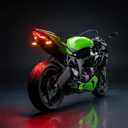2024 ZX6R LED Tail Brake Light For Ninja ZX10R ZX4R ZX25R 2023 Motorcycle Integrated Turn Signal Light Taillight Stop Lamp