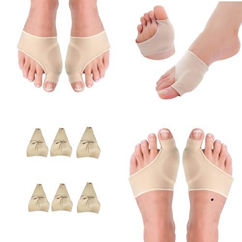 xieyaxie 6 pack Orthopedic Bunion Splints & Corrector Pads | Gel Bunion Cushions for Women Big Toe Relief | Comfortable Bunion Socks & Pads | Effective Treatmedy Bunion Fix for Daily Wear
