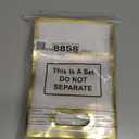 Aliceset 12 Pcs Clear Plastic Gift Bag with Die Cut Handles Reusable PP Favor Bag with Ribbon for Graduation Wedding Bridal Birthday Baby Shower Party Small Business, 7x10x3.15 Inch(Gold)