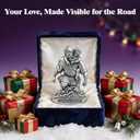 PloreWay St Christopher Medal for Car Sun Visor, Metal Saint Christopher Car Visor Clip, Talisman for Safety, Automotive Visor Accessories, Gift for Drivers, Families, Friends, Men, Women