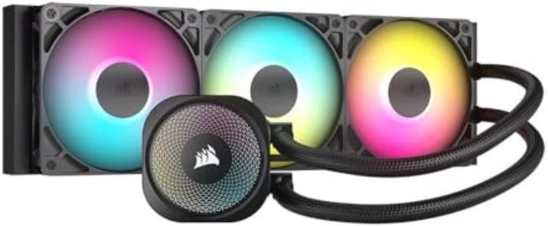 CORSAIR Nautilus 360 RS ARGB Liquid CPU Cooler 360mm AIO Low-Noise Direct Motherboard Connection Daisy-Chain Intel LGA 1851/1700, AMD AM5/AM4 3X RS120 ARGB Fans Included Black