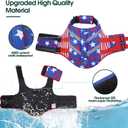 Kuoser Dog Life Jacket XL, American Flag Large Dog Life Vests for Swimming Boating, Reflective Dog Water Vest with High Flotation, Dog Swim Vest for Large Dogs