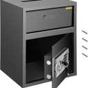 VEVOR Digital Depository Safe 1.7 Cubic Feet Made of Carbon Steel Electronic Code Lock Depository Safe with Deposit Slot with Two Emergency Keys Depository Box for Home Hotel Restaurant and Office