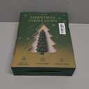 4 Pcs Christmas Tree-Shaped Flameless Taper Candles with Remote and Timer, 9.8'' Real Wax LED Window Candlesticks, 3D Flame Wick Battery Operated Christmas Tree Candles for Holiday Decoration (Green)