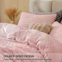 BEDELITE Fleece California King Comforter Set -Super Soft & Warm Fluffy Pink Bedding, Luxury Fuzzy Heavy Bed Set for Winter with 2 Pillow Cases