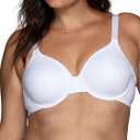 Vanity Fair Women's Full Figure Beauty Back Smoothing Bra, 4 Way Stretch Fabric, Lightly Lined Cups up to H (36C)