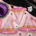 Havawish 50 PCS Halloween Paper Plates 9'' Witch Hat Shaped disposable Plates for Halloween Dinnerware Birthday Baby Shower Table Decor Party Supplies