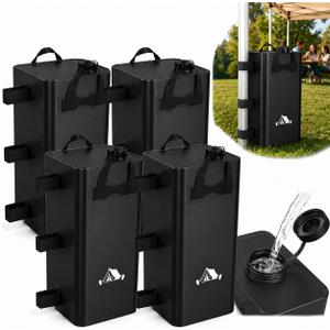 Canopy Weights Set of 4, 220 lbs Water Weights for Canopy Tent Legs, Heavy Duty Pop Up Canopy Weights, Tent & Gazebo Weights Bags for Outdoor, Camping, Beach (25L x 4)