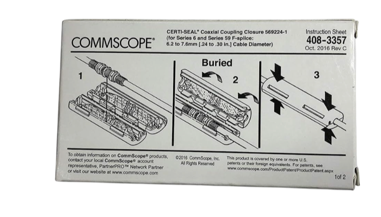 Tyco/Commscope CPGI-569224-1K RG6 F Cable Splice Kit
