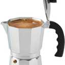 IMUSA 9 Cup Cast Aluminum Stovetop Coffeemaker, Moka Pot for Classic Cuban, Italian, and Espresso Style Coffee (Silver)