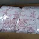 Madison Park Essentials Adele Pink Floral Full Size Comforter Set Vintage Bed in a Bag with Sheets, Reversible Ruffle Bedding, Elegant Gift for Her