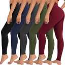 VALANDY High Waisted Leggings for Women Stretch Tummy Control Workout Running Yoga Pants Reg&Plus Size (XXXL)
