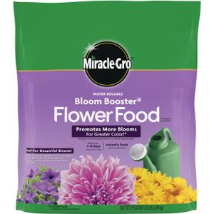 Miracle-Gro Water Soluble Bloom Booster Flower Food, Plant Food for Annual and Perennial Flowers, In-Ground and Container Plants, Roses, Hydrangeas, Hibiscus, 5.5 lb.