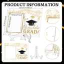Yousoontic Acrylic Graduation Picture Frame 4x6 or 5x7 Glitter Class of 2026 Photo Frame Signature with Stands Congrats Graduation Tabletop Display Decor Congratulations Grad Gifts for Graduates Party