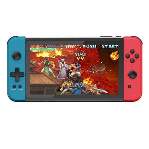 X70 Handheld Game Console, 7.0 inch IPS HD Screen Retro Games Consoles Classic Video Games Console with 64G Memory Cards & 6000 Games, Built-in 3500mAh Rechargeable Battery(Blue & Red)
