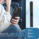 HikerClub for Galaxy Z Fold 7 (2025) Magnetic Case, Compatible with Wireless Charger, Slim Fit Anti-Scratch Translucent Frosted Black Shockproof Case