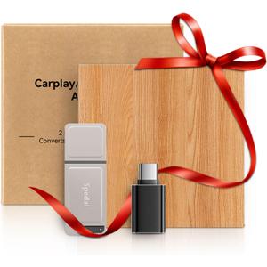 IceCool Metal CarPlay Adapter, Upgrade 2in1 Wireless CarPlay & Android Auto Adapter, Plug & Play, WLAN Dual-Band 2.4G+5G, Auto Reconnect, Compatible with After 2016 Cars with Wired CarPlay