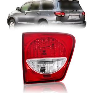 Silscvtt LH Rear Brake Inner Tail Light Assembly Replacement for Toyota Sequoia 2008-2017 Tail Light Left Side 815900C030