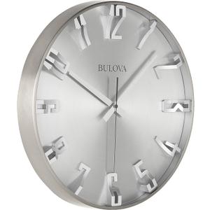 Bulova C4846 Director Wall Clock, Satin Pewter Finish