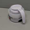 Travel Portable Foldable Electric Kettle, 0.6L Small Collapsible Hot Water Boiler For Coffee Tea (White)
