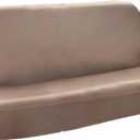 Leather Bench Truck Seat Cover, Front Full Size Universal PU Synthetic Truck Seat Cover Deluxe Front Bench Seat Synthetic Leather Cover Fit for Chevy/Ford/Dodge etc. (Beige)
