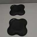 Gaiam Yoga Knee Pads (Set of 2) - Yoga Props and Accessories for Women/Men Cushions Knees and Elbows for Fitness, Travel, Meditation, Kneeling, Balance, Floor, Pilates (Black)