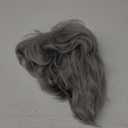 YYHR Short Straight Male Wig Silver Gray Synthetic Wigs Side Part Heat Resistant Fiber Hair Wig For Men